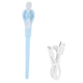 thumbnail image 1 of Mini ventilador portátil de bolsillo, ventilador USB de refrigeración de mano flexible, para el hogar, oficina, viajes, al aire libre, azul, 1 of 5