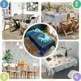 thumbnail image 5 of Colorful Tie Dye Pattern Rectangle Tablecloth 60"x120",Waterproof Polyester Rectangle Table Cloth, Wipeable Spillproof Polyester Tablecloth for Dining, Camping, Indoor and Outdoor, 5 of 6