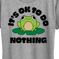 thumbnail image 3 of Instant Message - Do Nothing Frog - Women's Short Sleeve Graphic T-Shirt, 3 of 6