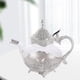 thumbnail image 4 of Tetera de cristal retro Palace de 800 ml con asa cómoda y tapa exquisita, ideal como regalo de cumpleaños. plata, 4 of 8