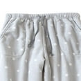 thumbnail image 4 of PENGXIANG Women Winter Pyjama Trouser Casual Pants with Side Pockets Drawstring, 4 of 6