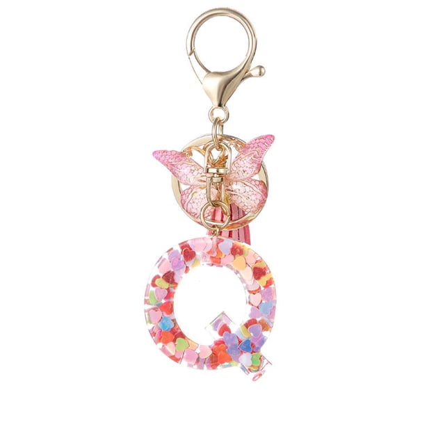 New English Letter Keychain Hanger Car Keychain Bag Accessories