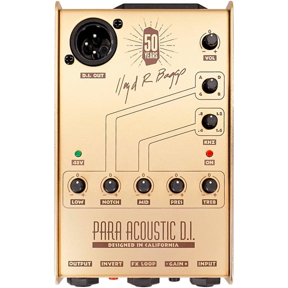 LR Baggs 50th Anniversary Gold Para Acoustic Guitar DI and Preamp