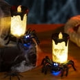 thumbnail image 5 of sruoe Flameless Candles, Wick Flameless Candle, Electronic Candles, Indoor Tabletop Decor, Battery Operated Flameless Lanterns, Candle Light for Halloween Christmas Party Holiday Decor, 5 of 6