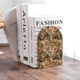thumbnail image 6 of KLL Animal Leopard Print Wood Book Ends for Shelves,1 Pair Wood Bookends Book Holder Stand Decorative, Book Stoppers for Heavy Duty Books CD File Video Games, 6 of 8
