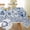Vintage, variant on SASTYBALE Rectangle Tablecloths Blue and White Porcelain Tablecloth, Spill Proof Stain Resistant Table Cover for Holiday Kitchen Dining Picnic Party (52" x 70", Rectangle/Oblong(4-6 Seats))