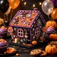 thumbnail image 4 of Halloween Spooky Cute Candy House Diamond Art Kit, Sparkling DIY Diamonds 3D House Handmade Craft Ornament for Tree Home Mantel Shelf Fireplace Display Party Holiday Decoration Craft Lovers Gift, 4 of 6
