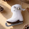 thumbnail image 4 of Euahivb Christmas Ornaments Christmas Knitted Ice Skate Tree Ornament with Plushs Trims Christmas Gifts Christmas Decorations Christmas Hanging Ornament for Festive Scene, 4 of 6