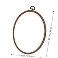 thumbnail image 2 of Oval Embroidery Hoop â Bamboo-Style Frame for Craft, Sewing & DIY Display(7.1"*9.8"), 2 of 6