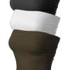 3PACK - Black/White/Dark Olive
