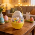 thumbnail image 5 of Jumbo Easter Egg with Handle, Giant Fillable Plastic Container,Large Transparent Egg Shaped Bucket for Prizes & Party Favors,Easter Egg Hunt Supplies, 5 of 7