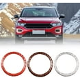 thumbnail image 3 of Wood Grain Steering Wheel Cover, 38CM 15 Inch Steering Wheel Protector Breathable Non-Slip Universal Steering Wheel Cover for Truck, SUV, Cars, Coffee Color, 3 of 5
