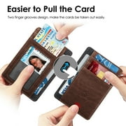 Fintie Slim Front Pocket Wallet with Glide Slots - RFID Credit Card Holder & Money Organizer for Men & Women