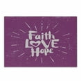 thumbnail image 1 of Hope Cutting Board, Illustration of Western Message Faith Hope Slogan on Purple Backdrop, Decorative Tempered Glass Cutting and Serving Board, Small Size, Purple and Lilac, by Ambesonne, 1 of 1