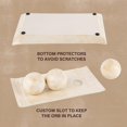 thumbnail image 5 of Dublin Brown Decorative Tray & Orb Set - 4-Piece Centerpiece for Living Room, Dining Room & Entry Table Decor, 5 of 10