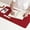Large Red Wine, variant on Soft Pad Table Computer Desk Mat Felt office and home , Dark Blue