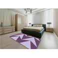 thumbnail image 4 of Ahgly Company Indoor Square Patterned Purple Jam Purple Area Rugs, 5' Square, 4 of 6