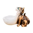thumbnail image 4 of Cuenco para dulces, cuenco grande, escultura de boca, contenedor para artículos diversos, decoración de mesa de entrada Gato marrón, 4 of 9