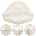 thumbnail image 3 of Rabbit Triangle Potty Corner Small Animal Toilet Litter Box Bunny Pee Pan Tray, 3 of 4