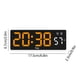 thumbnail image 3 of Reloj despertador LED Reloj despertador multifunción Reloj de escritorio Pantalla de temperatura Reloj despertador con múltiples configuraciones Fecha Semana Pantalla de temperatura Brillo Reloj despe, 3 of 7