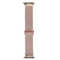 Onn Watch Band, Universal Fit for Apple Watch, Samsung Galaxy & Garmin 20mm, Pink Woven Knit