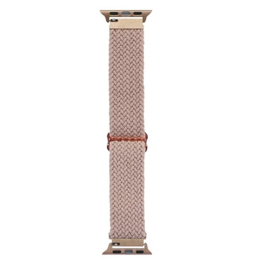 Onn Watch Band, Universal Fit for Apple Watch, Samsung Galaxy & Garmin 20mm, Pink Woven Knit