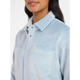 thumbnail image 5 of Avia Women's and Women's Plus Cord Velour Shacket, Sizes XS-4X, 5 of 6