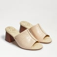 thumbnail image 2 of Sam Edelman Sonya Eggshell Sculptural Slip On Open Toe Block Heeled Sandals (EGGSHELL, 8), 2 of 5