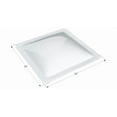 thumbnail image 1 of Icon Skylight 01857 4 Inch High Bubble Type Dome; Square; For 22 Inch Length x 22 Inch Width Opening; 26 Inch Length x 26 Inch Width Flange; White; Polycarbonate; Without Blind; Single, 1 of 4