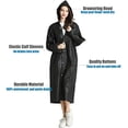 thumbnail image 3 of Cfowner Raincoat for Adults, 2 Pack Portable EVA Rain Coats Reusable Rain Poncho with Hood and Elastic Cuff Sleeves, 3 of 6
