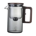 thumbnail image 2 of veasfak Glass Tea Pot Tea Infuser Tea and Water Separation Cup Outdoor Wooden Handle 530ml Grey, 2 of 9