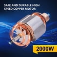 thumbnail image 2 of 2000W Electric Grain Grinder Stainless Steel Commercial Dry Mill Ultra-Fine Powder  for Wheat Rice Corn Spices Coffee High-Speed Flour Maker Home Kitchen Professional Use, 2 of 7