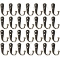 thumbnail image 1 of 28 Piezas Ganchos para Abrigos Montados en la Pared Ganchos para Batas Colgador de Tela Perchero Ganchos para Abrigos para Baño Cocina Garaje Perchero Individual Negro, 1 of 7
