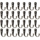 thumbnail image 1 of 28 piezas de ganchos para colgar en la pared, para batas, ropa, abrigos, para baño, cocina, garaje, color negro, 1 of 7