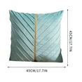 thumbnail image 3 of RuiJiao Luxury Velvet Pleated Pillowcase - Solid Color Headboard Pillow for Couch and Office, Lumbar Support and Waist Protection, 3 of 7