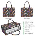 thumbnail image 2 of Large Capacity Tote Bag,Halloween Skull Pumpkin Pattern Handbag Fashion Luxury Tote Bag,15.7"x13"x 5.1" Inches,Laptop Compatible, 2 of 6