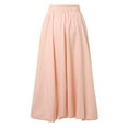 thumbnail image 5 of Riforla Women Maxi Bubble Skirt Elastic Waist Aline Long Puff Skirt Ruffle Hem Balloon Skirts Womens Skirts Light Pink L, 5 of 7