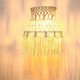 thumbnail image 5 of Pantalla de lámpara tejida a mano de macramé para colgar en la pared, decoración de cafeterías y restaurantes, tapiz blanco, 5 of 5