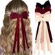 thumbnail image 1 of BETITETO Lazos para el cabello de terciopelo grandes para mujeres y niñas, 4 piezas, elegantes pinzas para el cabello con lazo de cocodrilo con cola larga, accesorios para el cabello, regalo para ella, 1 of 5