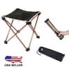 Outdoor Aluminum Folding Seat Stool Fishing Picnic Camping Hiking Beach Backpack Chair