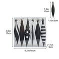 thumbnail image 3 of Black and White Christmas Ornaments,6pc Droplet Stripe Dot Hanging Christmas Ornaments for Xmas Tree,Christmas Ball Snowflake Hanging Ornaments Decor for Home Holiday Party Xmas Trees Accessories, 3 of 9