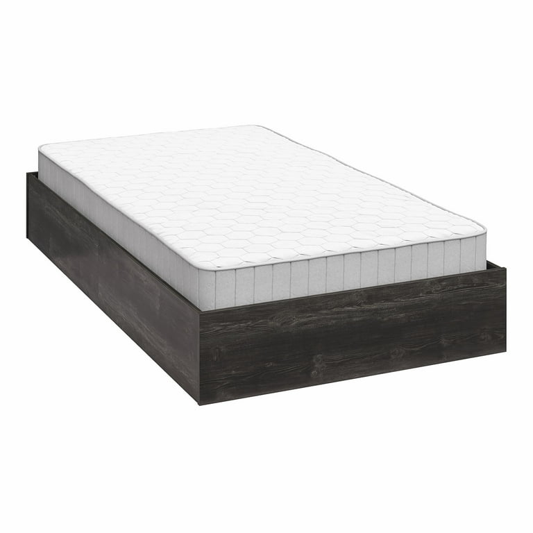 RealRooms DreamSaver Platform Bed Frame and Mattress Set, Twin