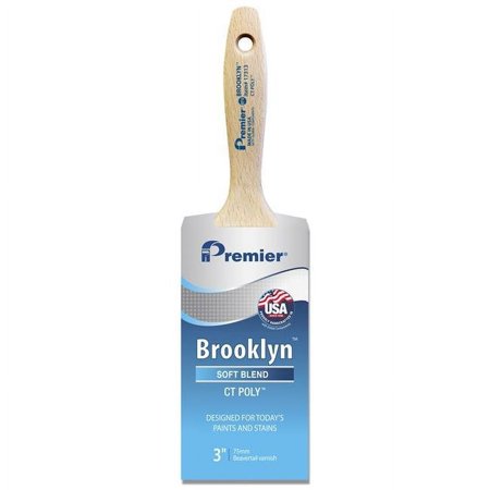 UPC: 0044359173138 | Premier 17313 Brooklyn Paint Brush  3 in W  Beavertail Varnish Brush  3 in L Bristle  Polyester Bristle