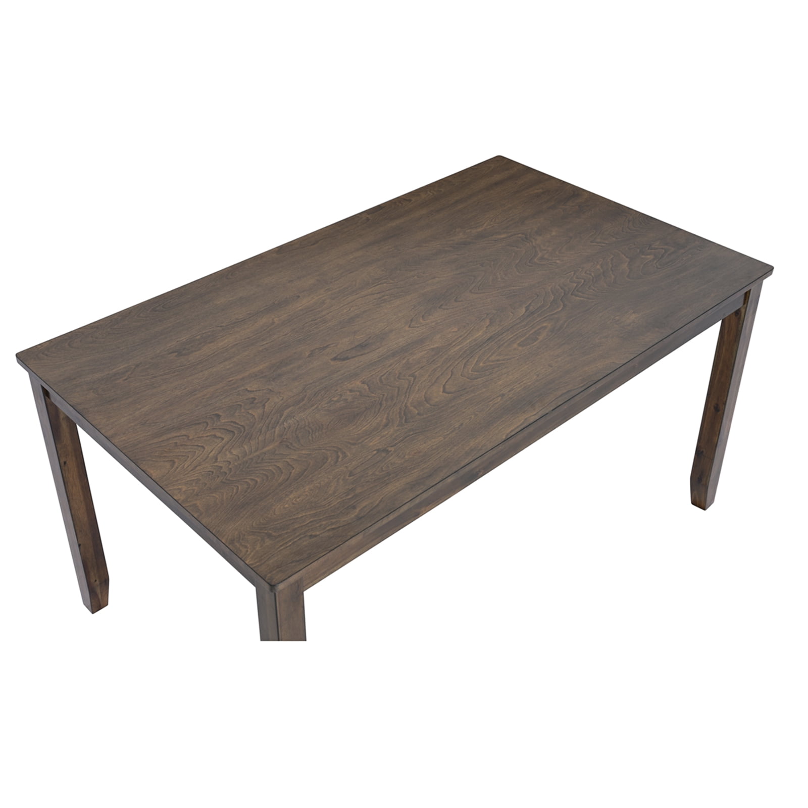 BSHTI Wooden Dining Rectangular Table, Kitchen Table for Small Space, 4 Person Dining Table, Walnut ONLY THE TABLE