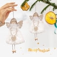 thumbnail image 2 of FHKOEGHS Christmas Display Hanging Ribbon Christmas Table Garland Snow Christmas Angel Doll Pendant Christmas Angel Girl Doll Pendant Angel Ornaments For Christmas Tree Christmas Angel, 2 of 6