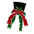 thumbnail image 4 of Gorro de Papá Noel, adorno navideño, decoración para la punta del de Navidad, lazo, decoración para familiares y amigos en Acción de Gracias, 4 of 7