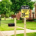 thumbnail image 7 of Uxcell 2-Pack Speed Limit 35 MPH Sign 12" x 8" Aluminum Weather Resistant Traffic Sign, 7 of 7