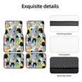 thumbnail image 5 of Sikiie Different Cats Car Foot Mat Set of 4 Pieces Basics Universal Fit Rubber Carpet Floor Mats For Car SUV Van & Truck, 26.8"L x 17.3"W (Front), 13"L x 17.3"W(Rear), 5 of 6