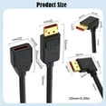 thumbnail image 3 of Short DisplayPort 2.1 Gaming Cable 50cm 54Gbps Speed 16K 8K120hz 4K240hz Resolution for 4090 GPUs And UHBR10 Standard, 3 of 9