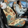 thumbnail image 3 of Binienty Fluffy Car Seat Covers 2 PC Bohemian Mandala Auto Front Seat Pad Soft Cozy Plush Car Bucket Covers Fuzzy Auto Interior Decor Accessories for Women Girly, 3 of 8